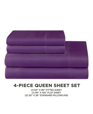 Satin 4 Piece Sheet Set, Queen