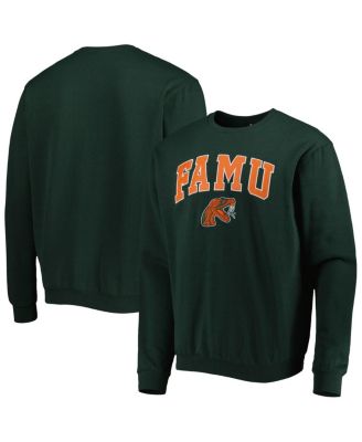 Men's Green Florida A&M Rattlers Arch Over Logo Pullover Sweatshirt