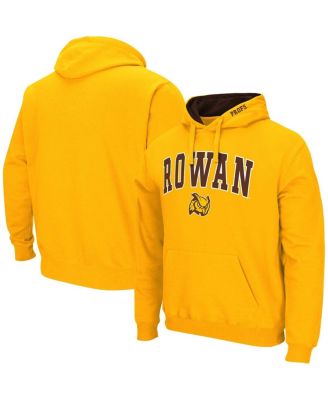 Men's Gold Rowan Profs Arch & Logo Pullover Hoodie