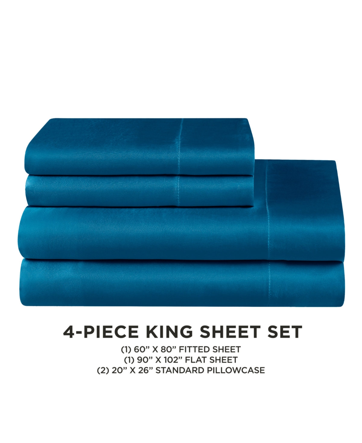 Juicy Couture Satin 4 Piece Sheet Set