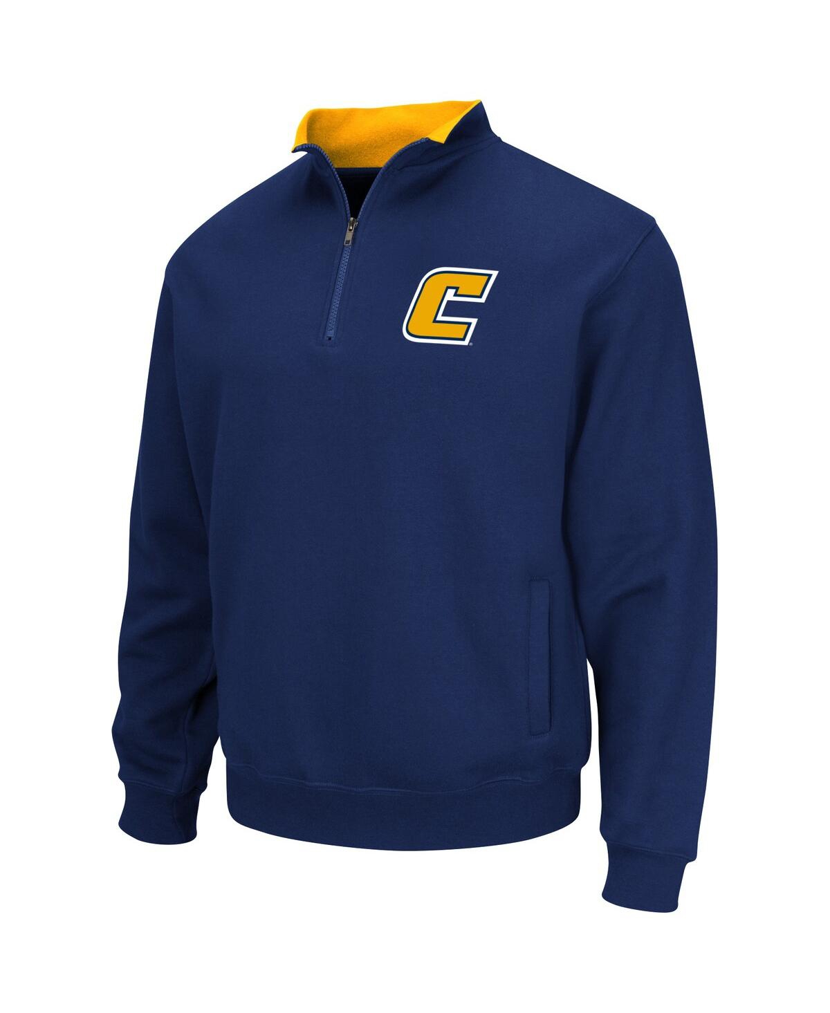 Shop Colosseum Men's  Navy Tennessee Chattanooga Mocs Tortugas Quarter-zip Sweatshirt