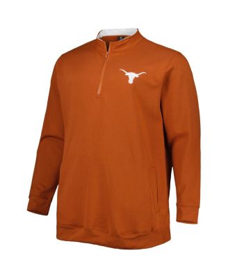Men's Texas Orange Texas Longhorns Big and Tall Tortugas Logo Quarter-Zip Sweatshirt