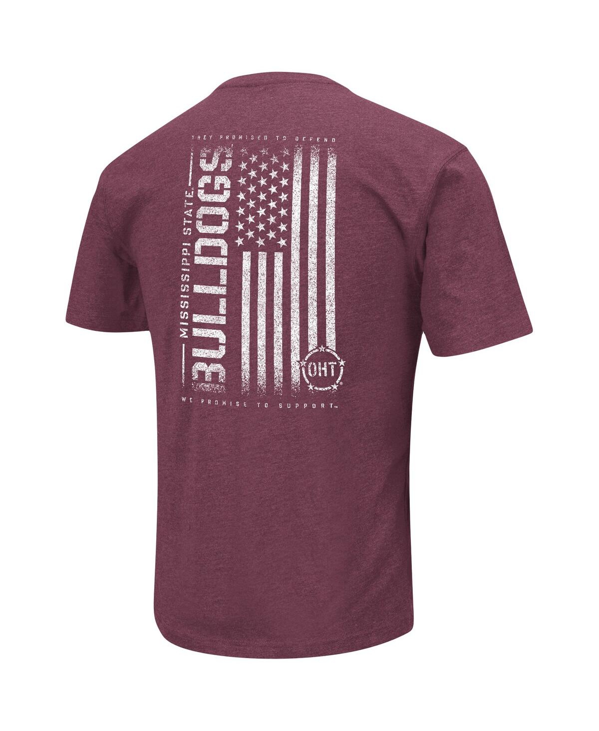 Shop Colosseum Men's  Heather Maroon Mississippi State Bulldogs Oht Military-inspired Appreciation Flag 2.
