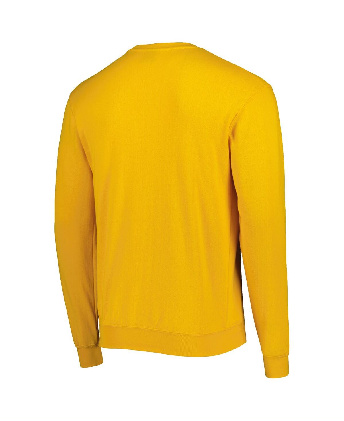 Colosseum Gold Rowan Profs Arch Over Logo Pullover Sweatshirt In Gold
