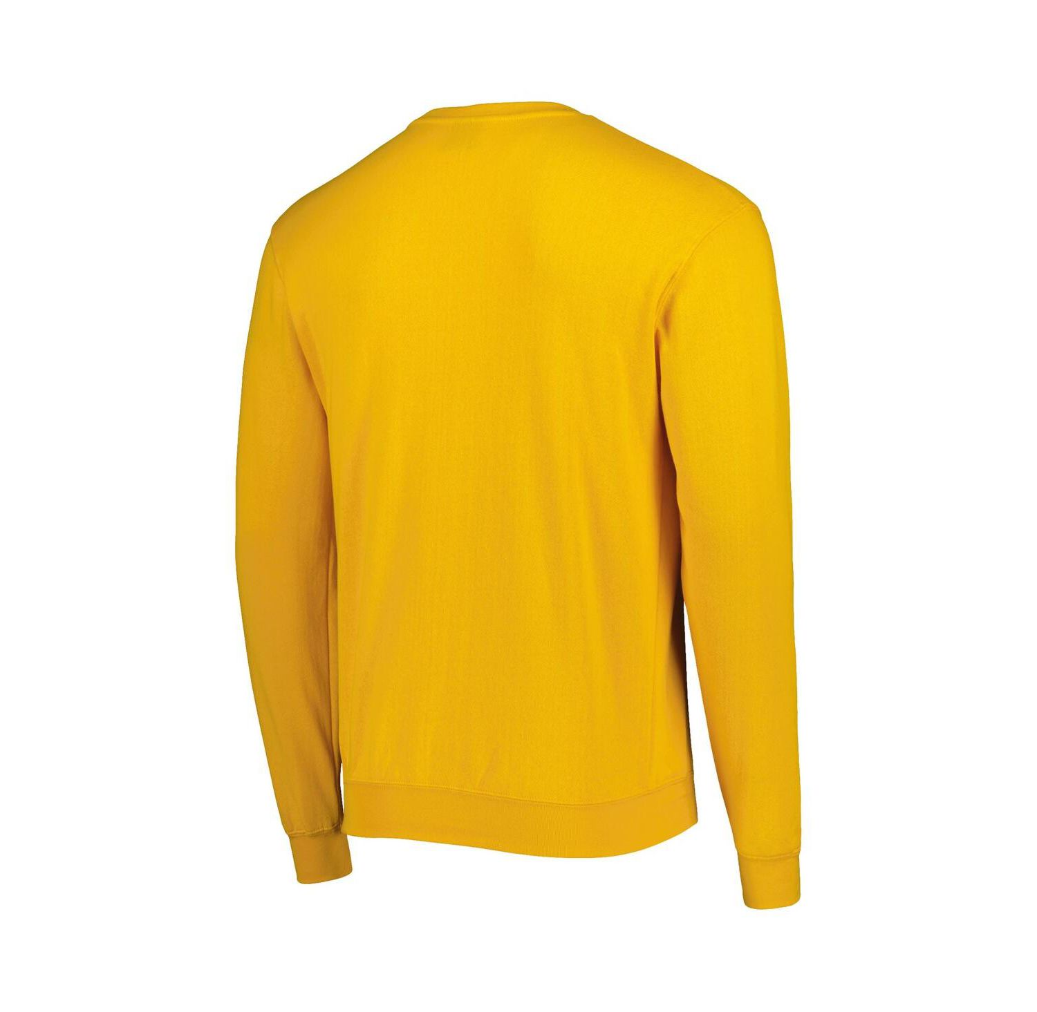 Men's Gold Rowan Profs Arch Over Logo Pullover Sweatshirt