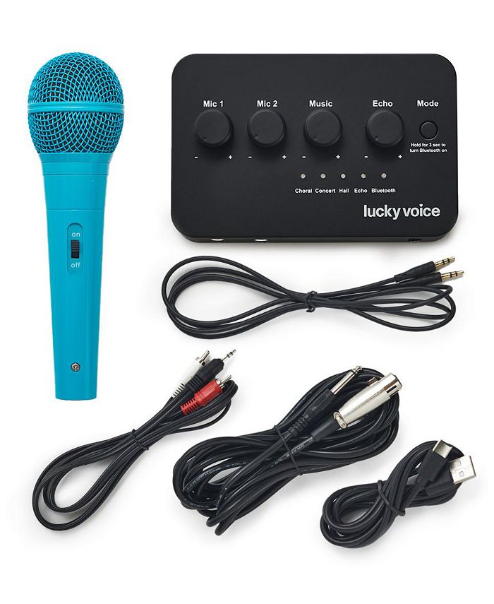 Lucky Voice Wireless Bluetooth Karaoke Microphone W/Built-in Speaker