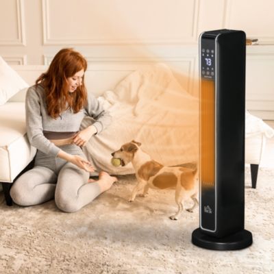 Oscillating Ceramic Space Heater w/ Remote Control,