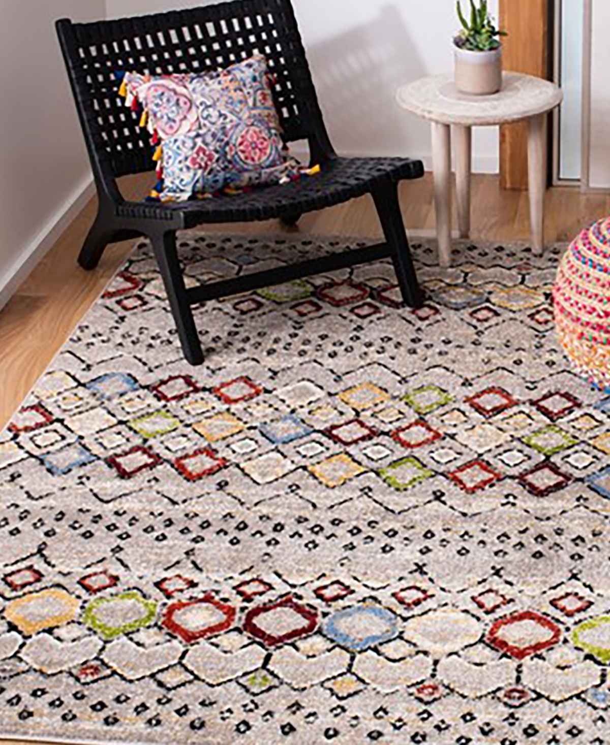 Safavieh Amsterdamand Multi Outdoor Area Rug - Light Gray