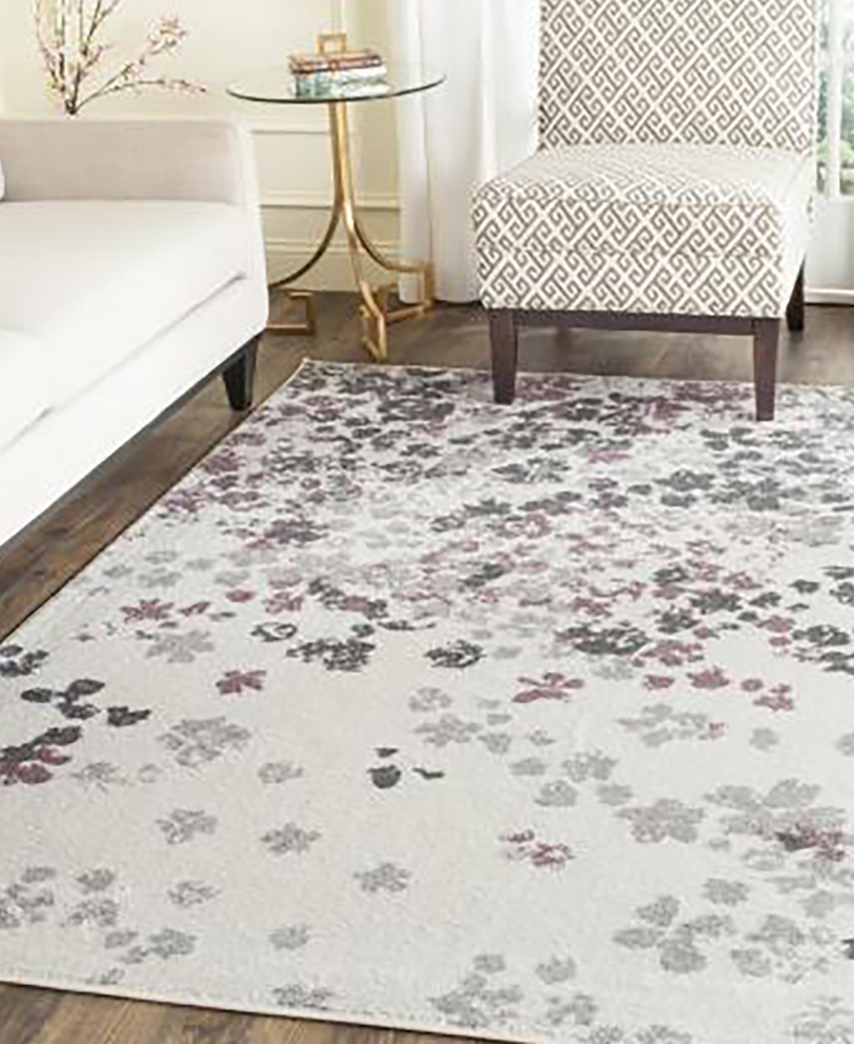 Safavieh Adirondack 115and Purple Area Rug - Ivory