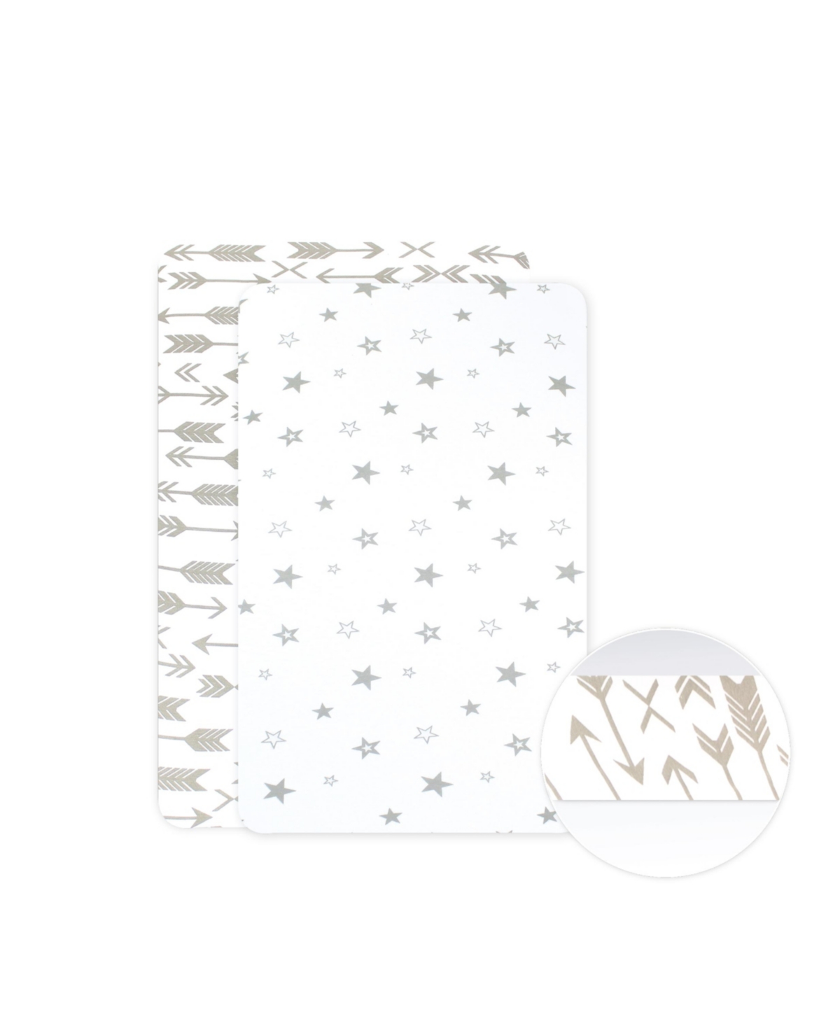 Bublo Baby Baby Pack and Play Fitted Sheet, Portable Pack N Plays Mini Crib Sheets, 2 Pack Play Sheets, 100% Jersey Cotton Playard Sheets