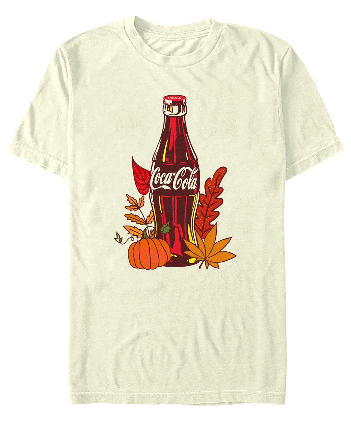 Fifth Sun Men's Coca-cola Autumn Coke Short Sleeves T-shirt In Natural