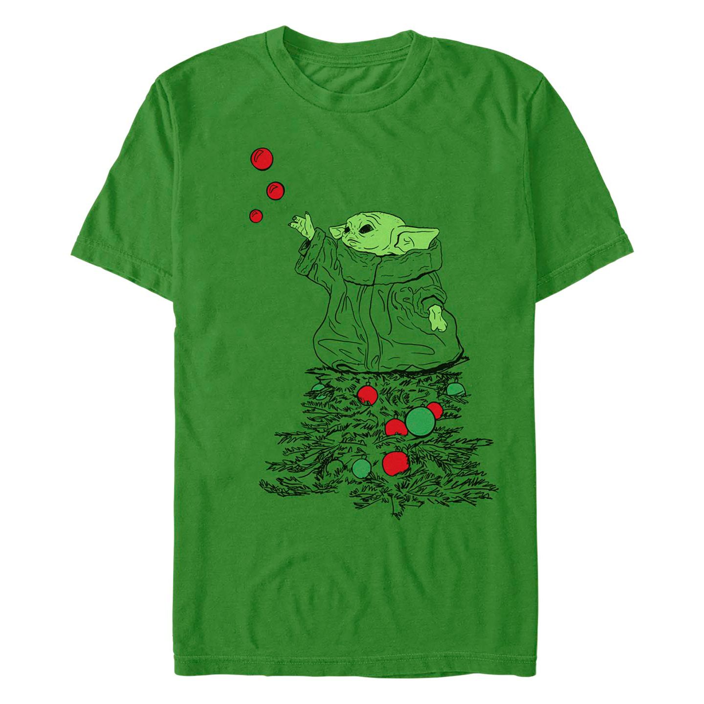 Мужская футболка Fifth Sun Star Wars Mandalorian Grogu Tree Short Sleeves, цвет: Kelly — фото 1