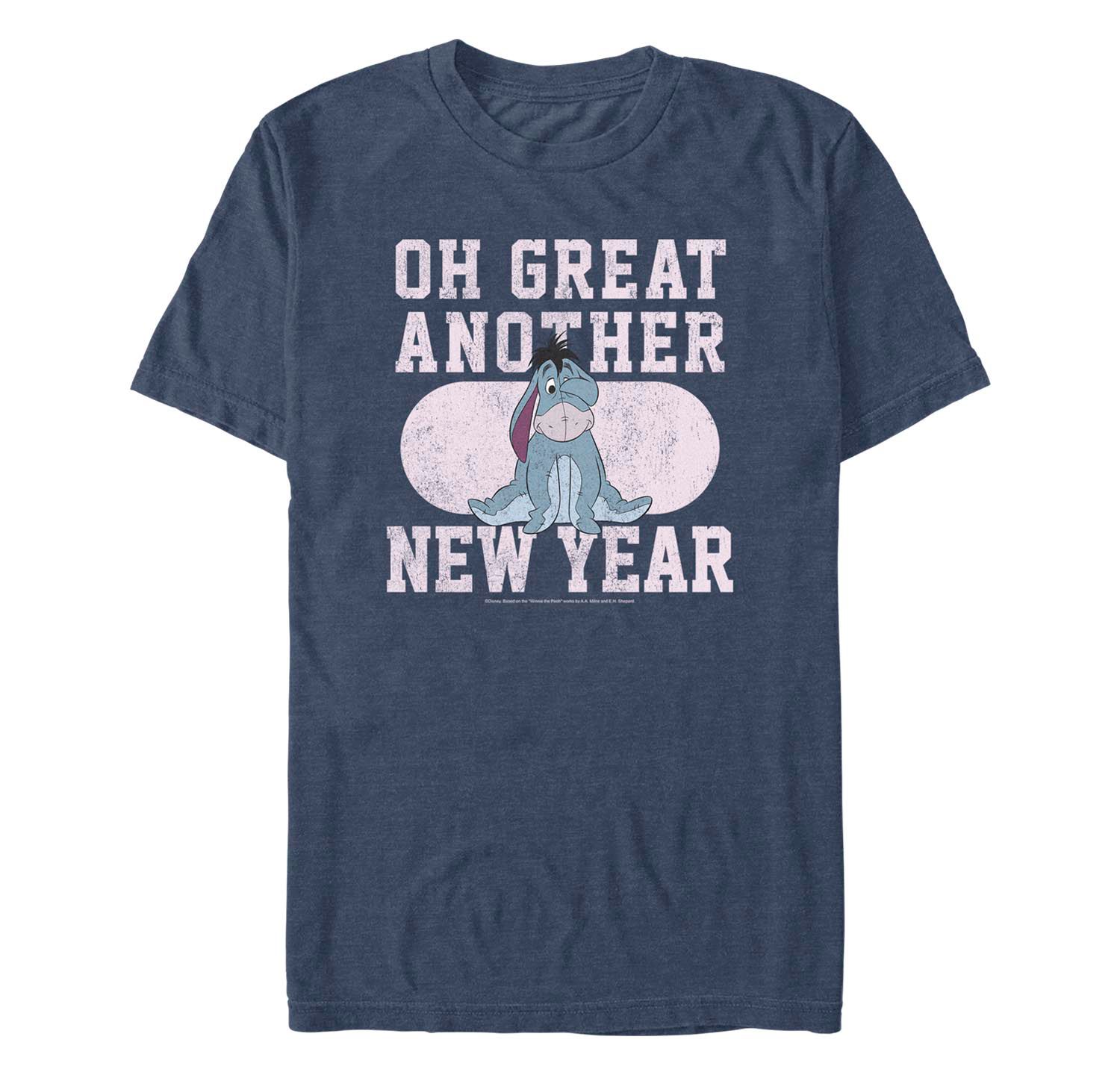 Men's Winnie the Pooh Another New Year Short Sleeves T-shirt