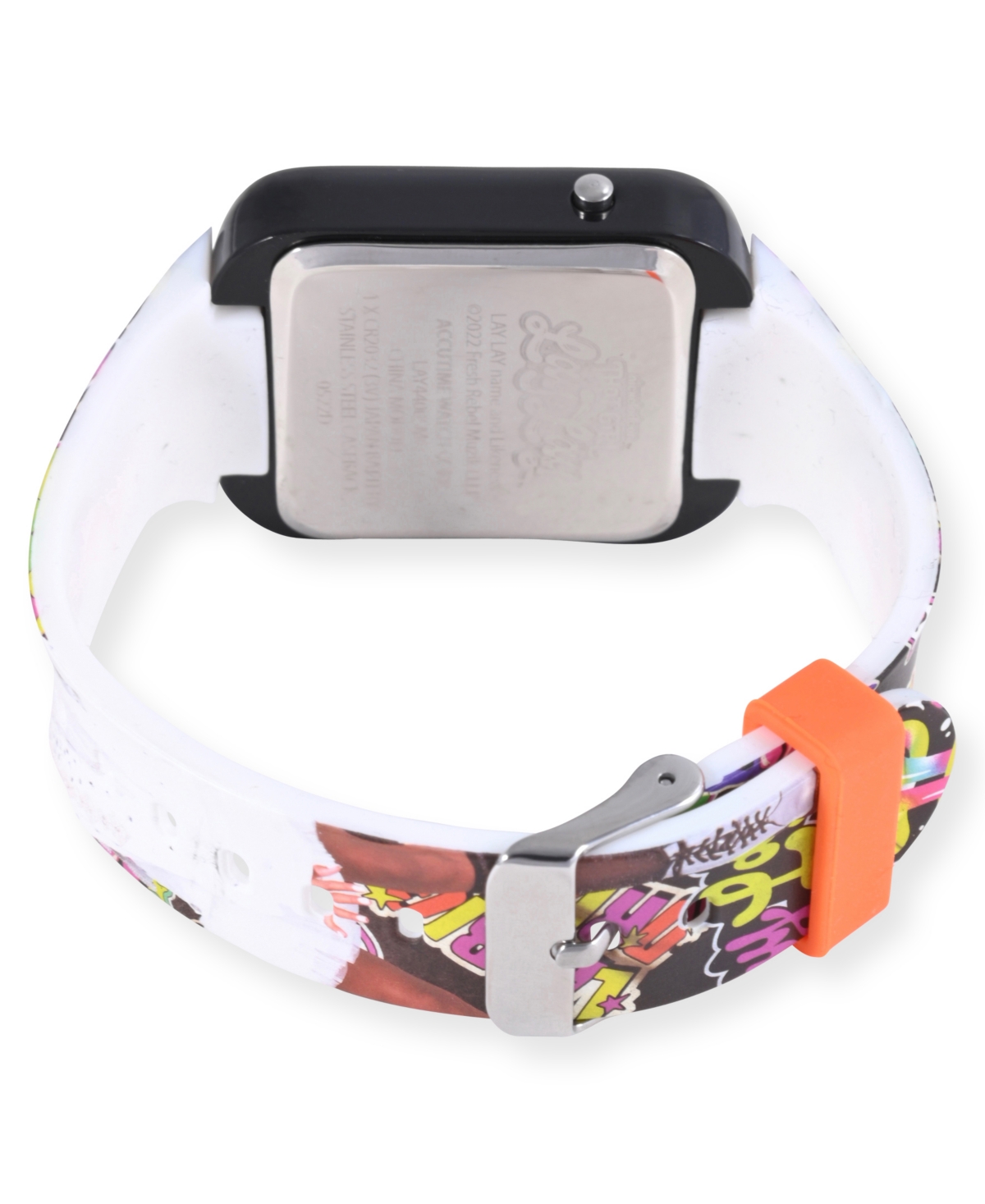 That Girl Lay Lay Unisex Black Silicone Strap Led Touchscreen Watch - Multi-Color