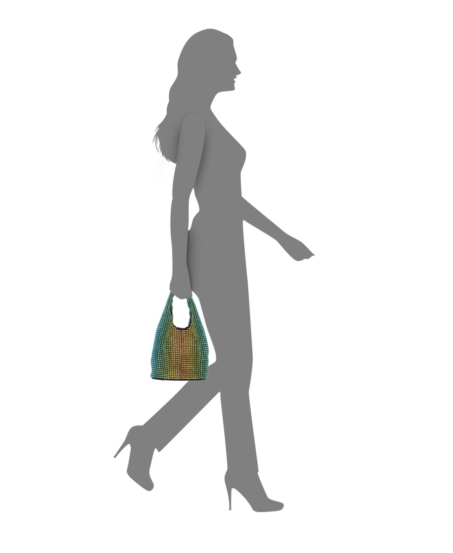 Женская сумка Nina All Over Crystal Satchel, цвет: Разноцветный — фото 7