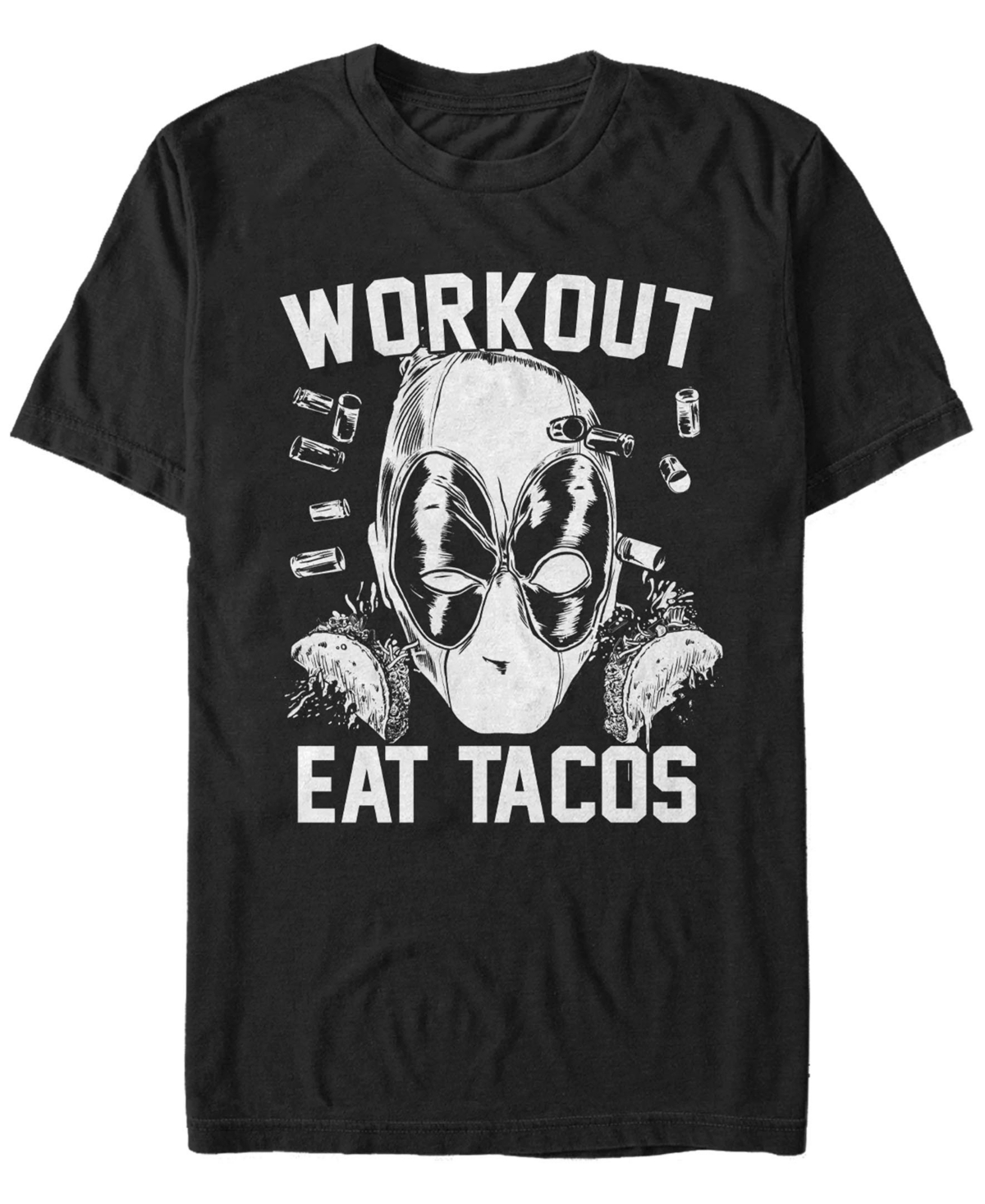 Fifth Sun Men's Workout Tacos Short Sleeve T-shirt In Black