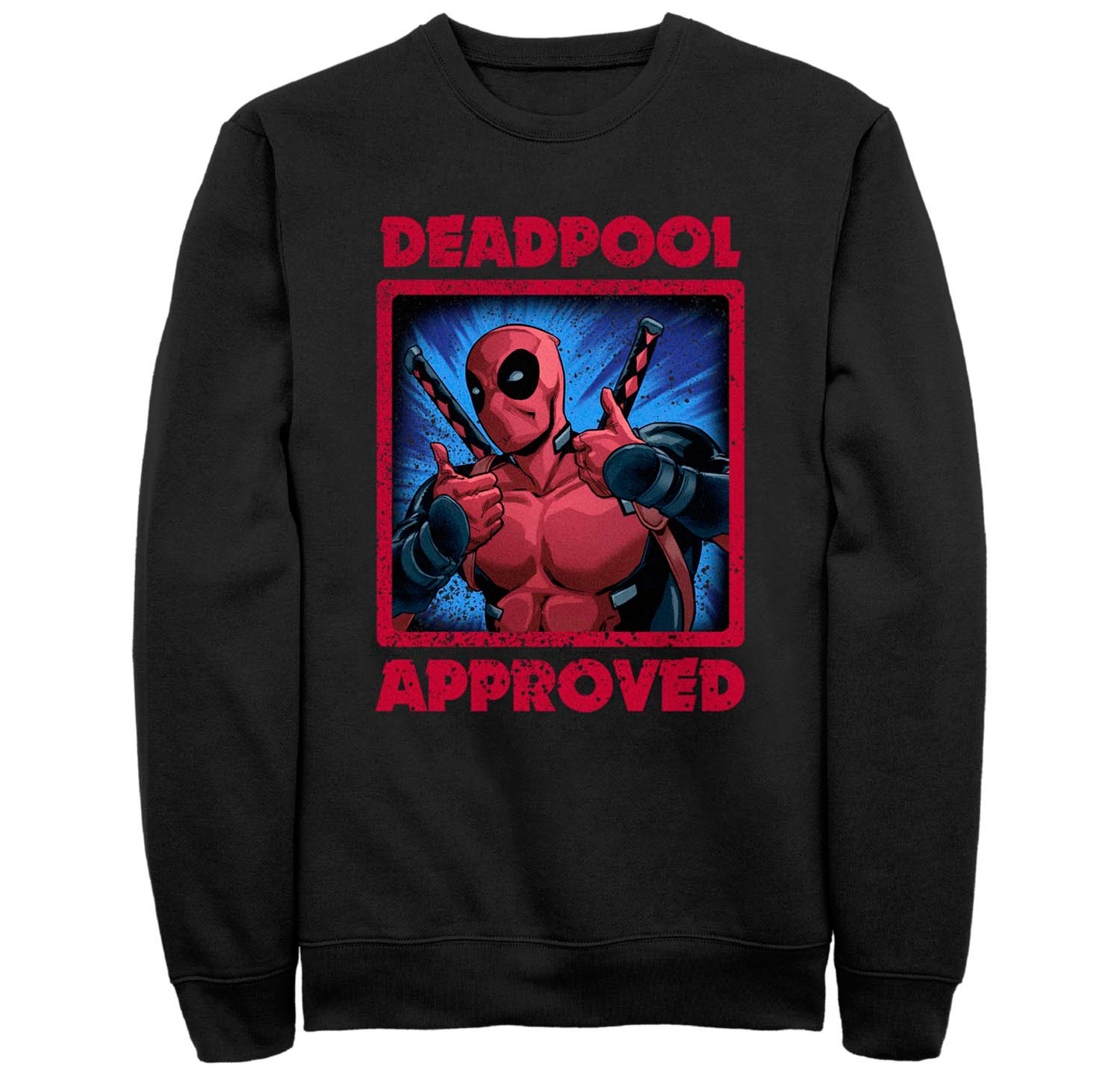 Men's Deadpool Approved Crew Fleece Pullover