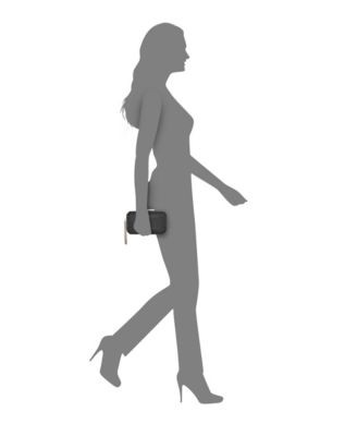 Women's Geometric Minaudiere Bag with Tassle