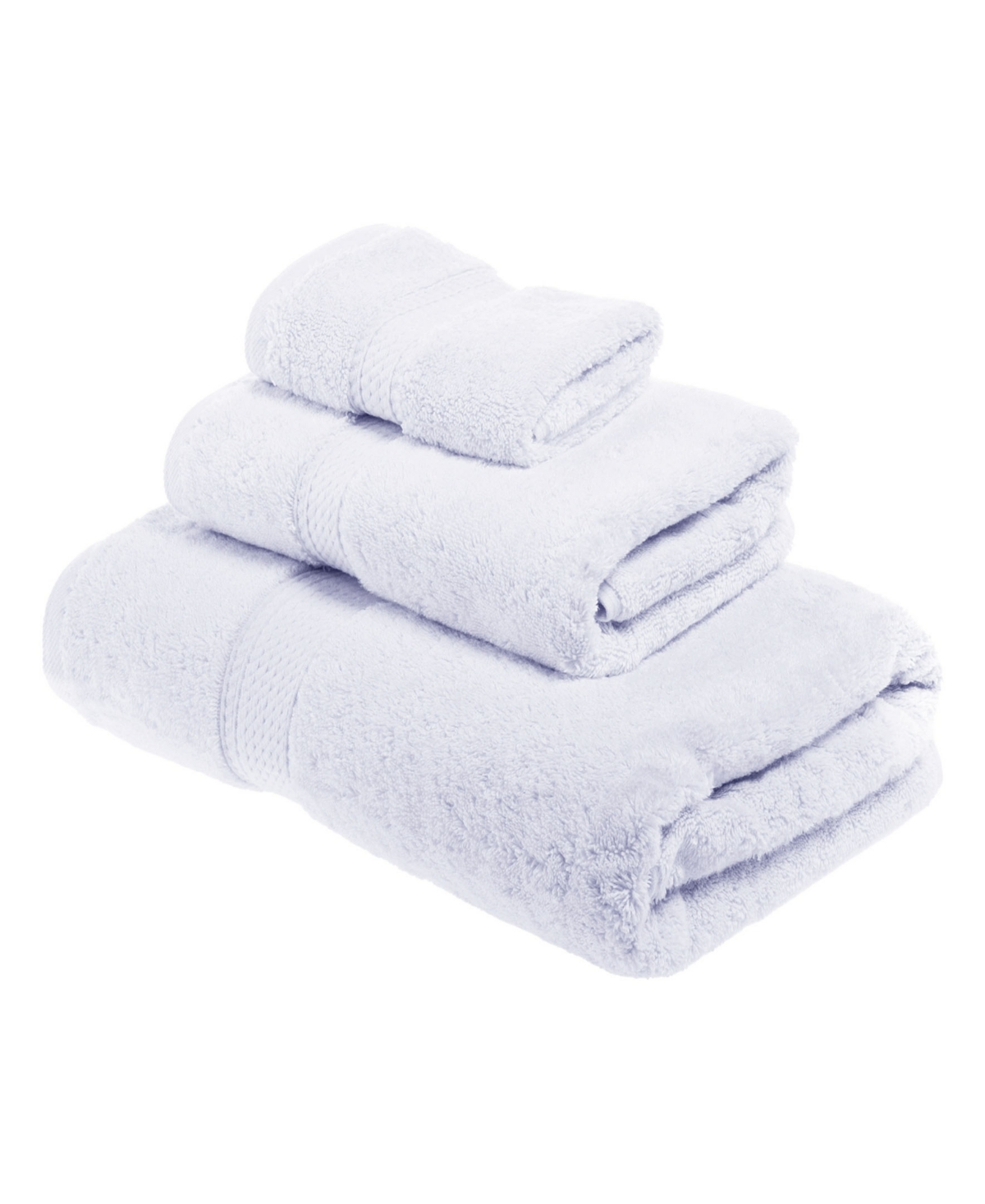 Superior Highly Absorbent Egyptian Cotton 3-piece Ultra Plush Solid Assorted Towel Set Bedding In White