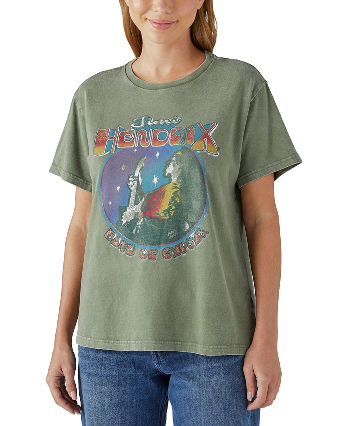 Lucky Brand Cotton Jimi Hendrix Band of Gypsies Graphic T-Shirt - Macy's