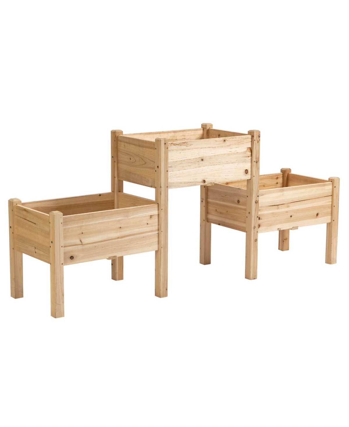 4 Tier Raised Garden Bed Freestanding Planter Box for Vegetables Herbs