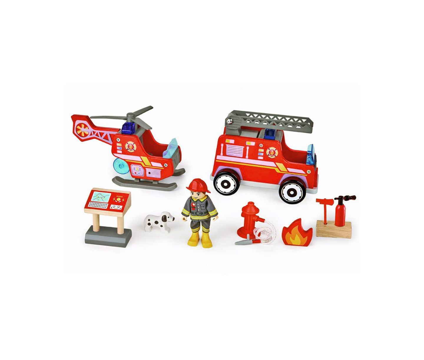 Детская игрушка Hape Tri-level Wooden Fire Station — фото 2