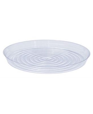 Round Vinyl Plant Saucer, Clear 17in D