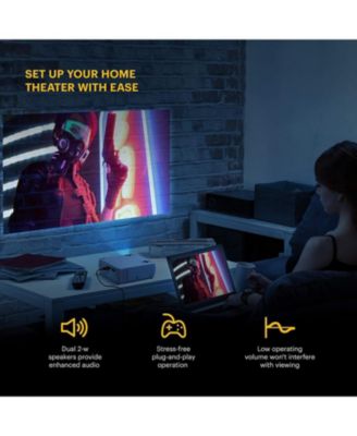 FLIK X4 Portable Projector, 480p Home projector with Carry Case