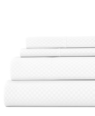 Expressed In Embossed Checkered 4-Pc. Sheet Set, Full