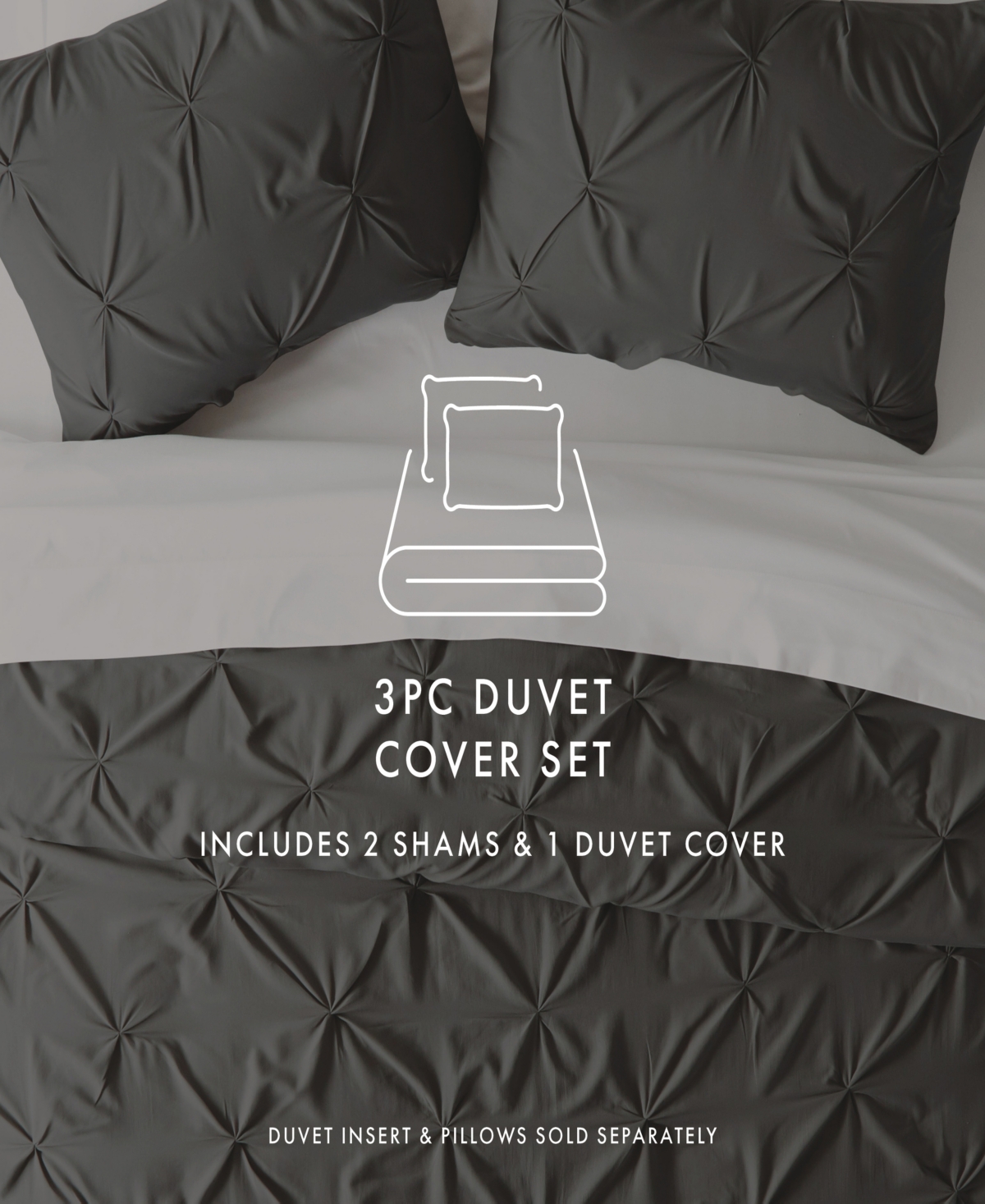 ienjoy Home Ultra Soft 3-Pc. Pinch Pleat Duvet Cover Set, Full/Queen