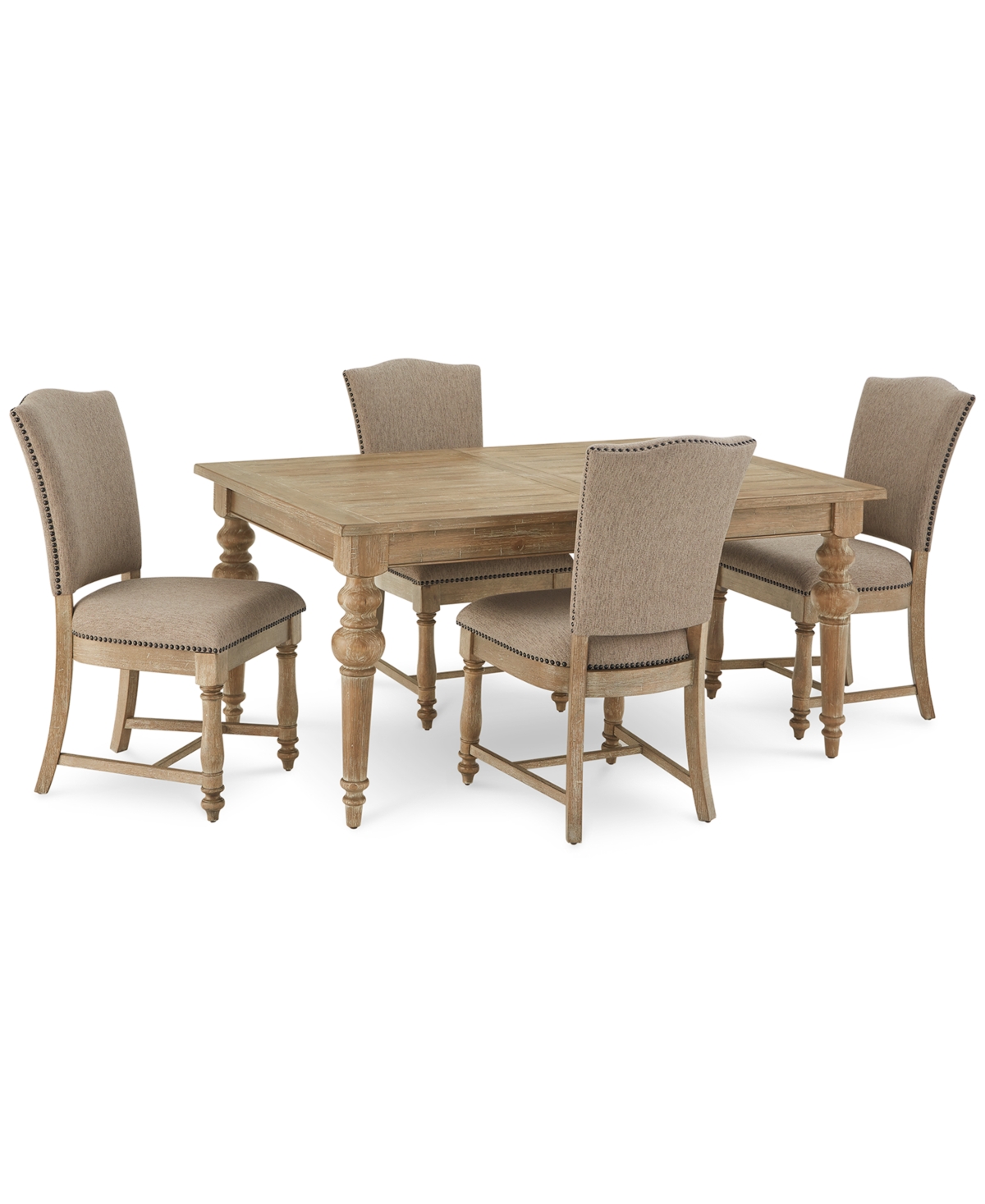 Furniture Sonora 5-pc. Dining Set (rectangular Expandable Table + 4 Upholstered Side Chairs)