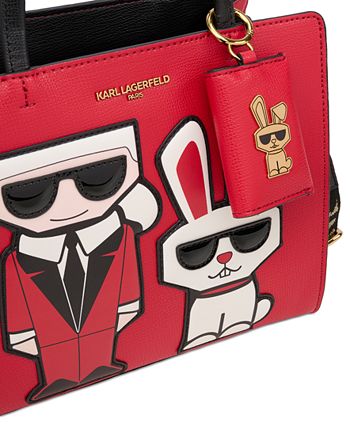 KARL LAGERFELD PARIS Maybelle Karl & Rabbit Logo Satchel Bag