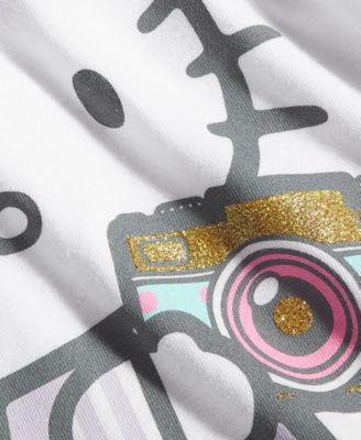 Little Girls Camera Graphic Tee 