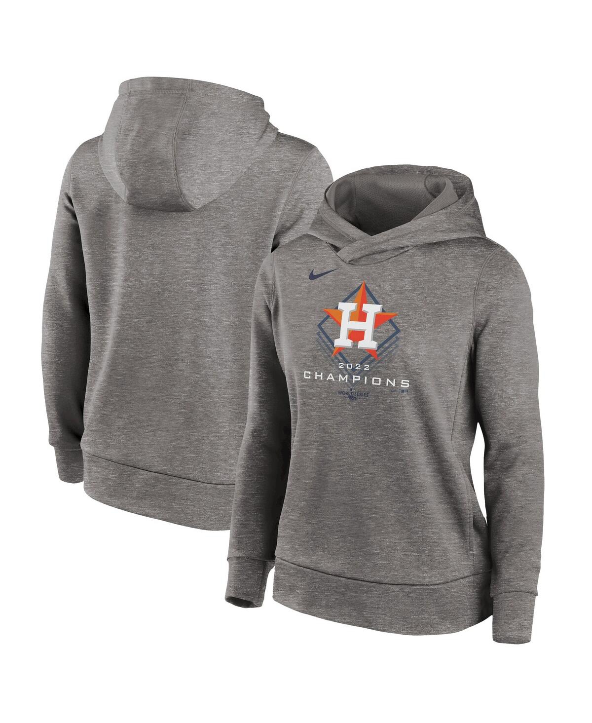 Women's Nike Heather Charcoal Houston Astros 2022 World Series Champions Prize Pullover Hoodie