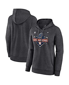 Women's Branded Heather Charcoal Houston Astros 2022 World Series Champions Locker Room Pullover Hoodie