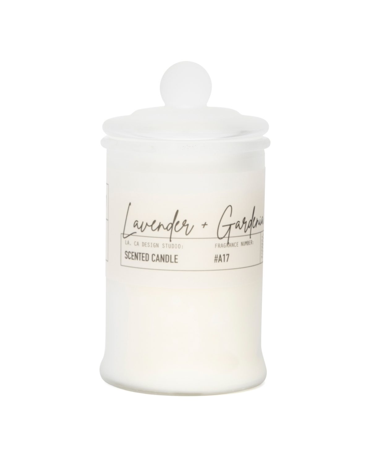 Hybrid & Company Lavender Gardenia Scented Jar Candle In White