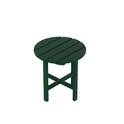 All-Weather Outdoor Patio Round Poly Adirondack Side Table