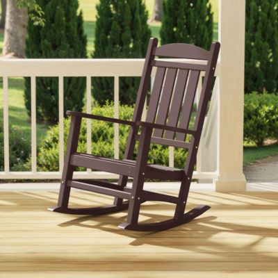 All-Weather Outdoor Patio Poly Classic Porch Rocking Chair