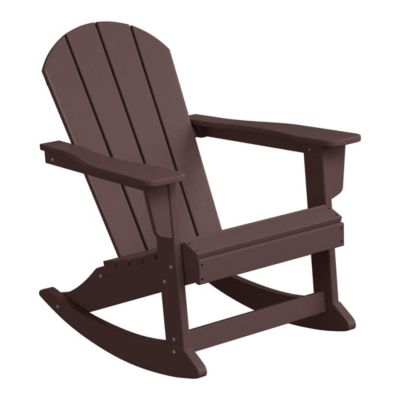 Outdoor Patio Porch Rocking Adirondack Chair (Set of 2)