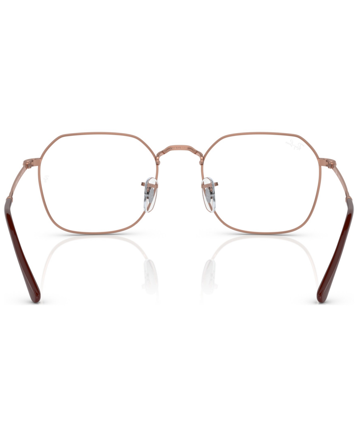 Ray Ban Unisex Irregular Eyeglasses, Rx3694v51-o In Rose Gold-tone