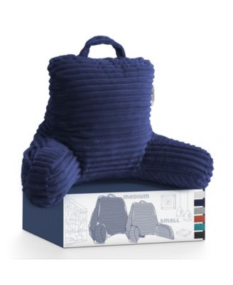 Nestl Cut Plush Striped Reading Pillow with Arms, Small