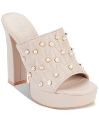 KARL LAGERFELD PARIS - Women's Aviva Studded Platform Sandals