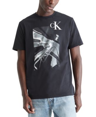 Calvin Klein - Men's Short-Sleeve City Building Monogram Logo Graphic T-Shirt