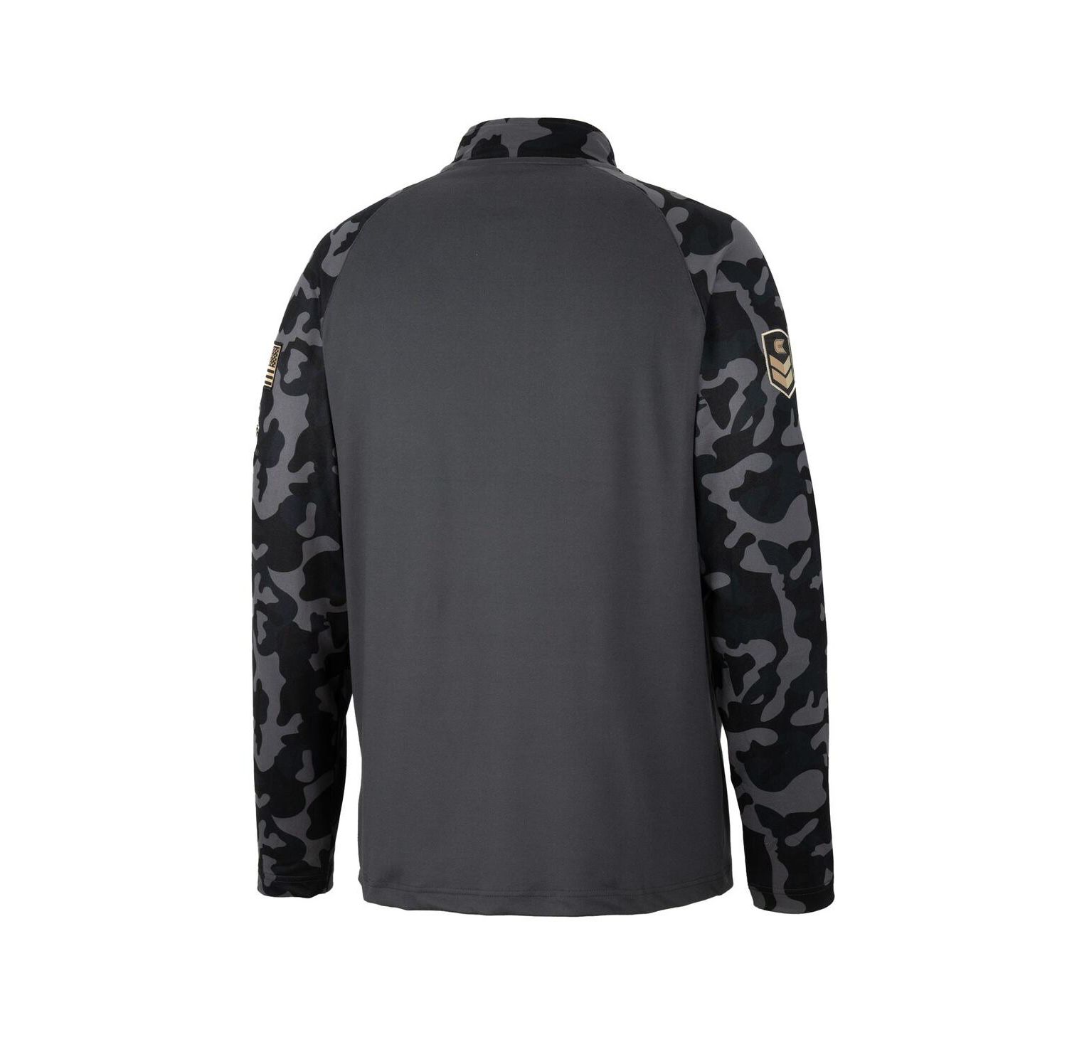 Men's Charcoal San Diego Toreros OHT Military-Inspired Appreciation Long Range Raglan Quarter-Zip Jacket