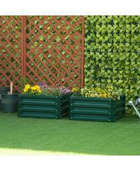 Set of 2 Elevated Wall Garden Bed, Planter Boxes for Vegetables