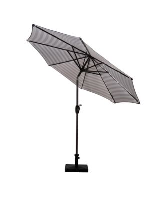 9 Ft Outdoor Patio Market Table Umbrella with Square Concrete Base
