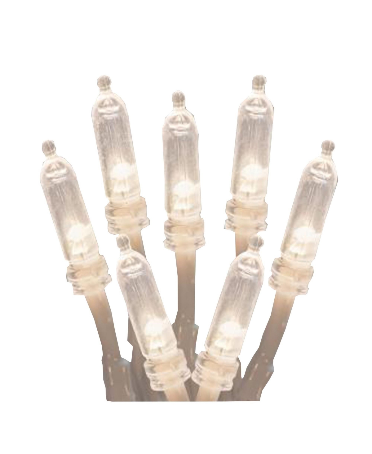 ProductWorks Mini Bulb Led Light String, Cool White, 60-Feet - White