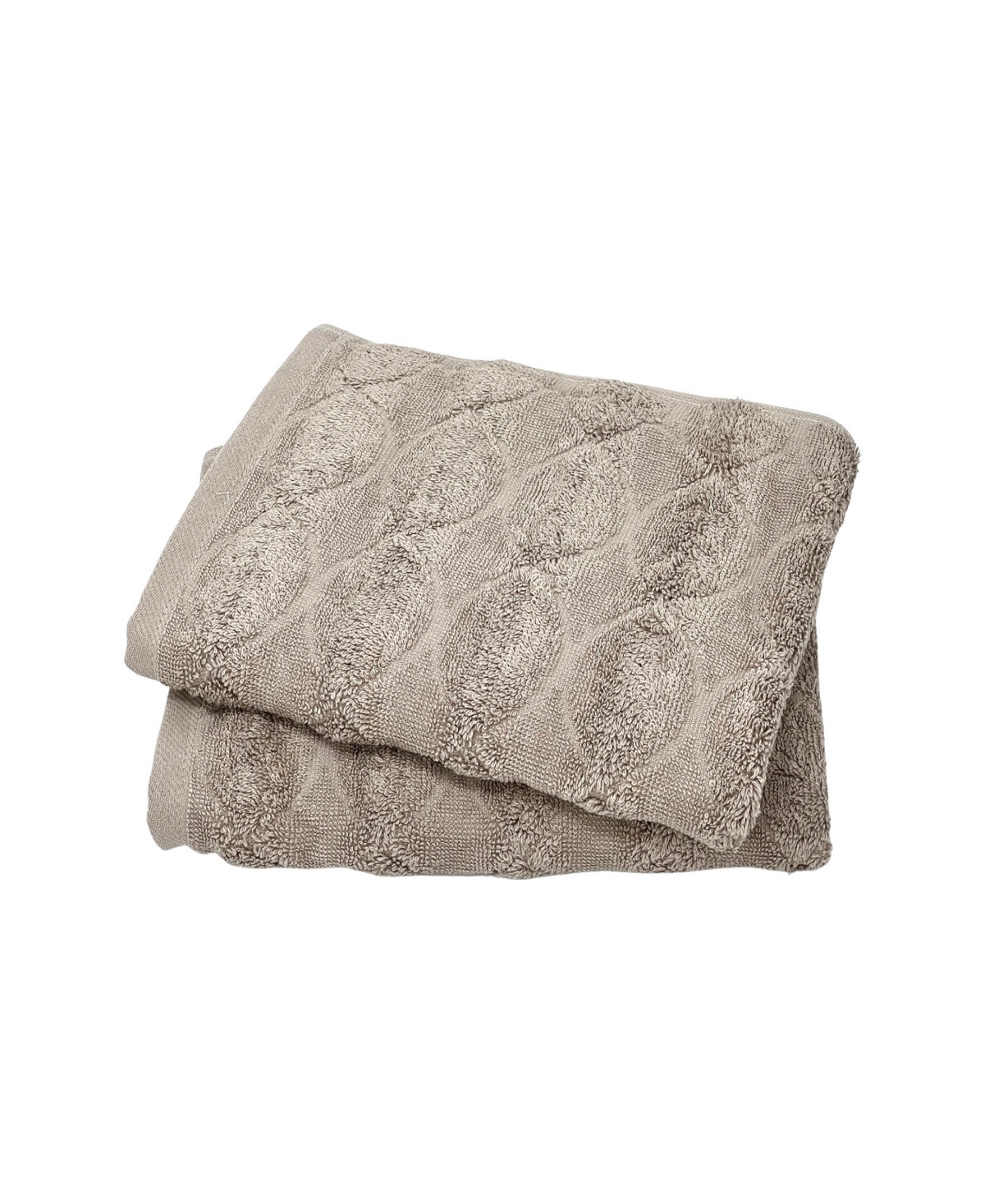 Ozan Premium Home Esperance Turkish Cotton Luxury 2-pc. Hand Towel Set, 16" X 30" In Taupe