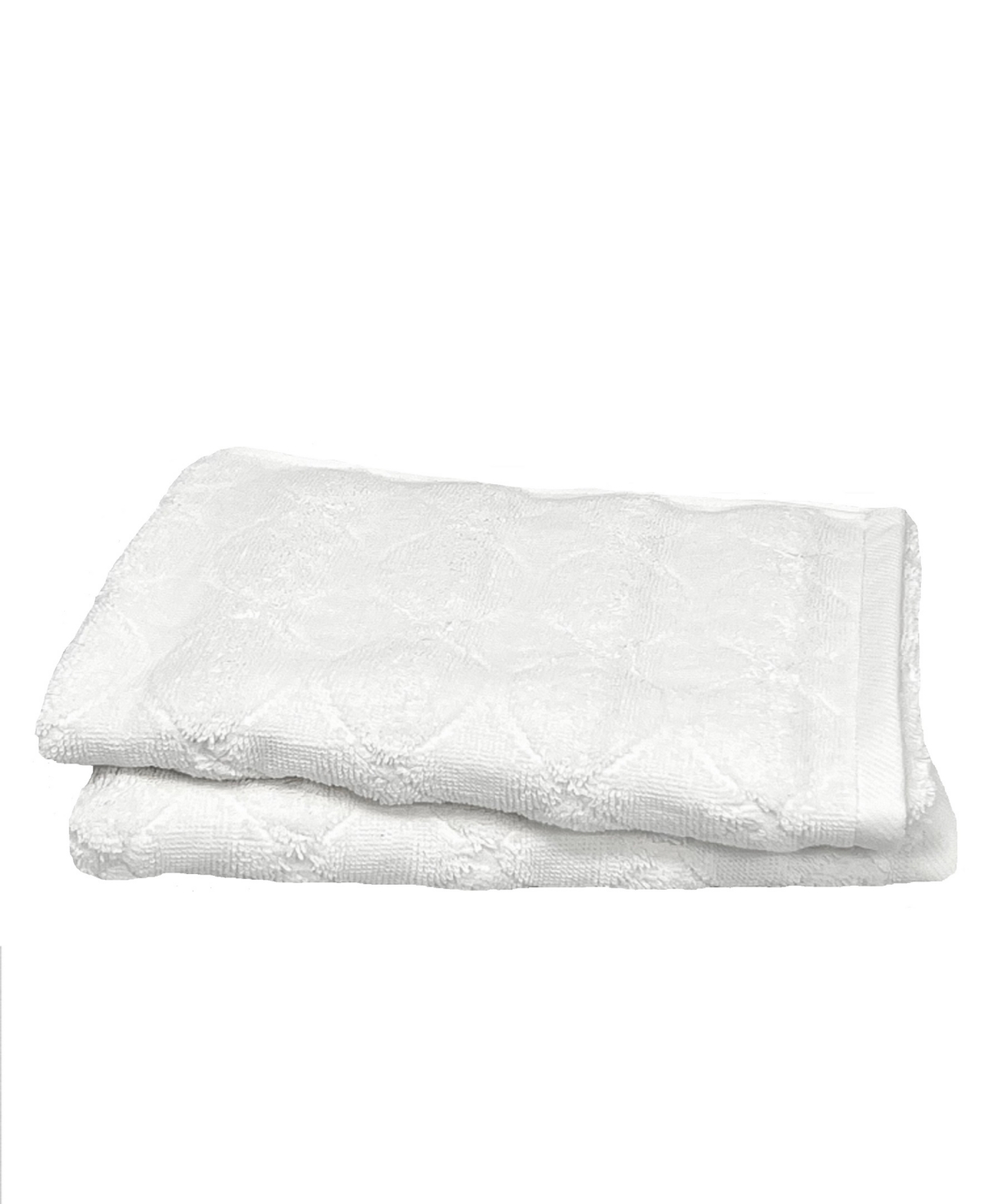 Ozan Premium Home Esperance Turkish Cotton Luxury 2-pc. Hand Towel Set, 16" X 30" In White