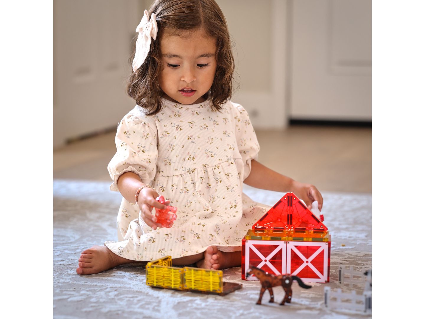 Детский конструктор Magna-Tiles® Farm Animals Farm 25-Piece Building Set, Ages 3+ — фото 2